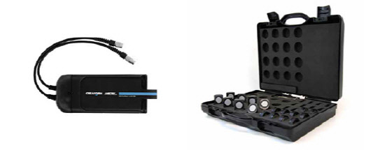 사진= 크레아폼 HandySCAN & Go!SCAN 보조배터리와 MetraSCAN 타겟. 이미지